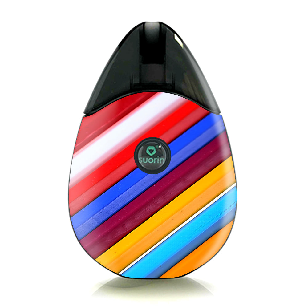  Color Stripes Pattern Suorin Drop Skin