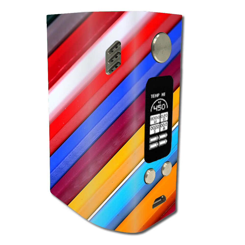  Color Stripes Pattern Wismec Reuleaux RX300 Skin