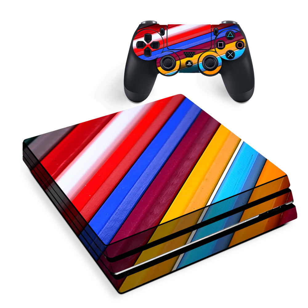 Color Stripes Pattern Sony PS4 Pro Skin