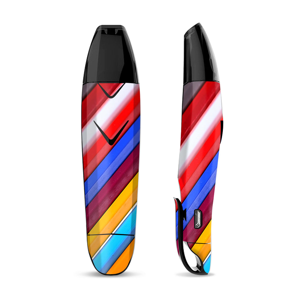 Skin Decal for Suorin Vagon  Vape / Color Stripes Pattern