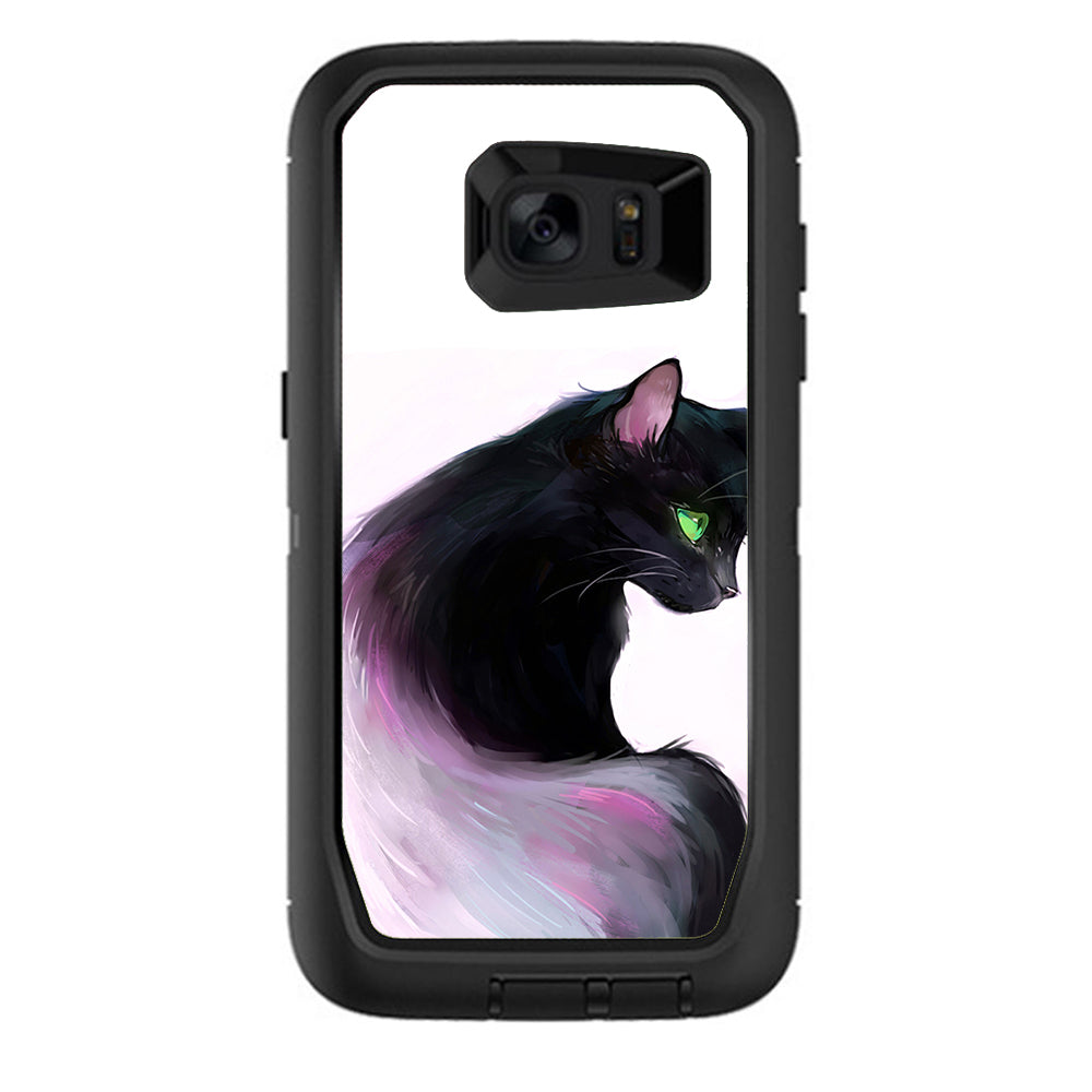  Siamese Cat Green Eyes Otterbox Defender Samsung Galaxy S7 Edge Skin
