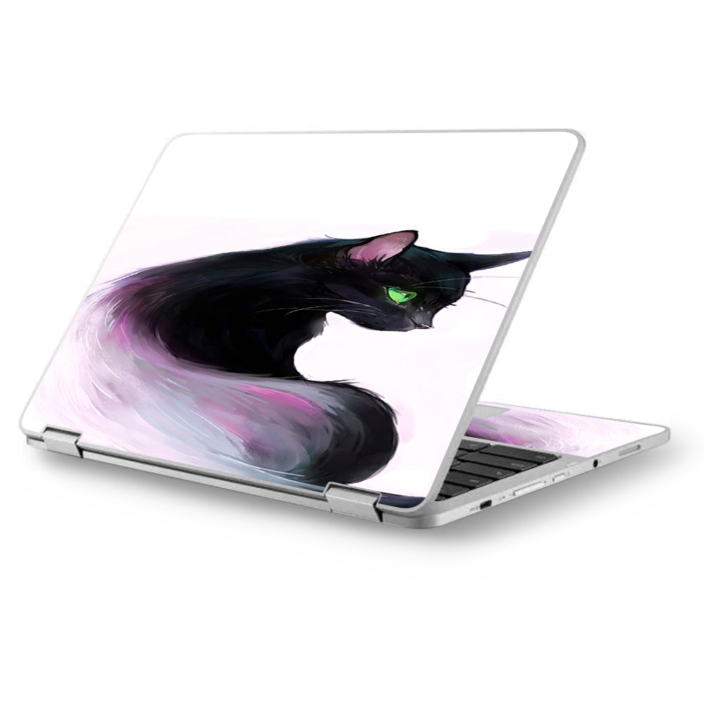  Siamese Cat Green Eyes Asus Chromebook Flip 12.5" Skin