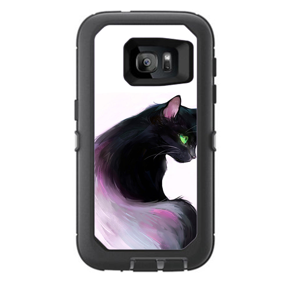  Siamese Cat Green Eyes Otterbox Defender Samsung Galaxy S7 Skin