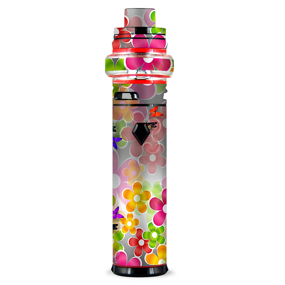  Butterflies And Daisies Flower Smok stick V9 Max Skin