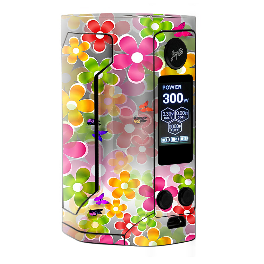  Butterflies And Daisies Flower Wismec RX Gen 3 Skin