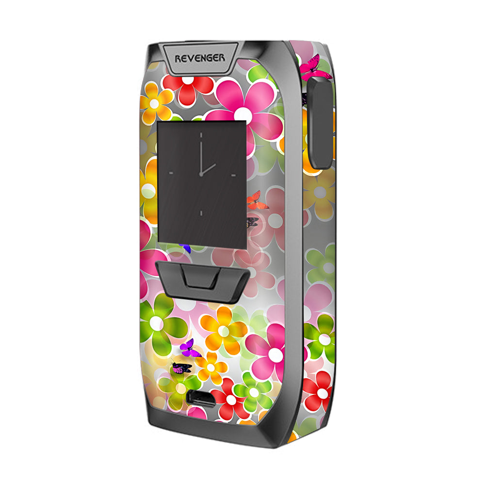  Butterflies And Daisies Flower Vaporesso Revenger Skin
