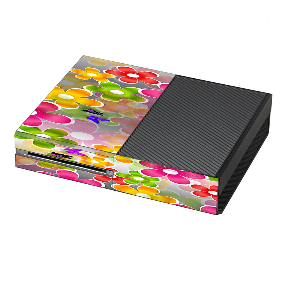  Butterflies And Daisies Flower Microsoft Xbox One Skin