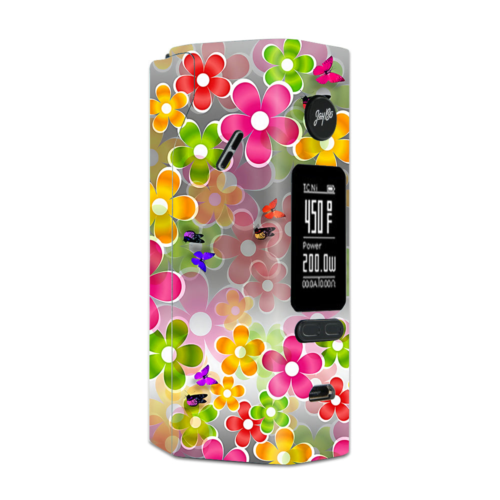  Butterflies And Daisies Flower Wismec Reuleaux RX 2/3 combo kit Skin