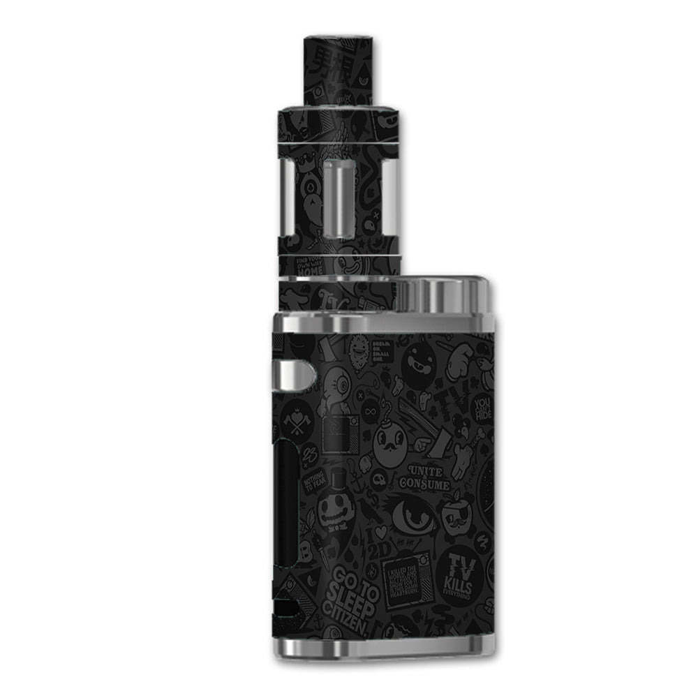 Skin Decal for eLeaf iStick Pico 75W Vape Mod / Black Sticker Slap Design itsaskin.com Skin Decal for eLeaf iStick Pico 75W Vape Mod / Black Sticker Slap Design itsaskin.com