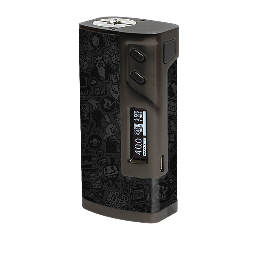Skin Decal for Sigelei 213W TC Vape Mod / Black Sticker Slap Design itsaskin.com Skin Decal for Sigelei 213W TC Vape Mod / Black Sticker Slap Design itsaskin.com