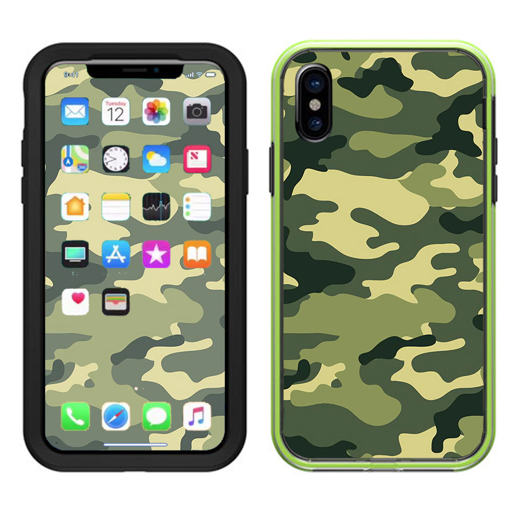  Green Camo Original Camouflage  Lifeproof Slam Case iPhone X Skin