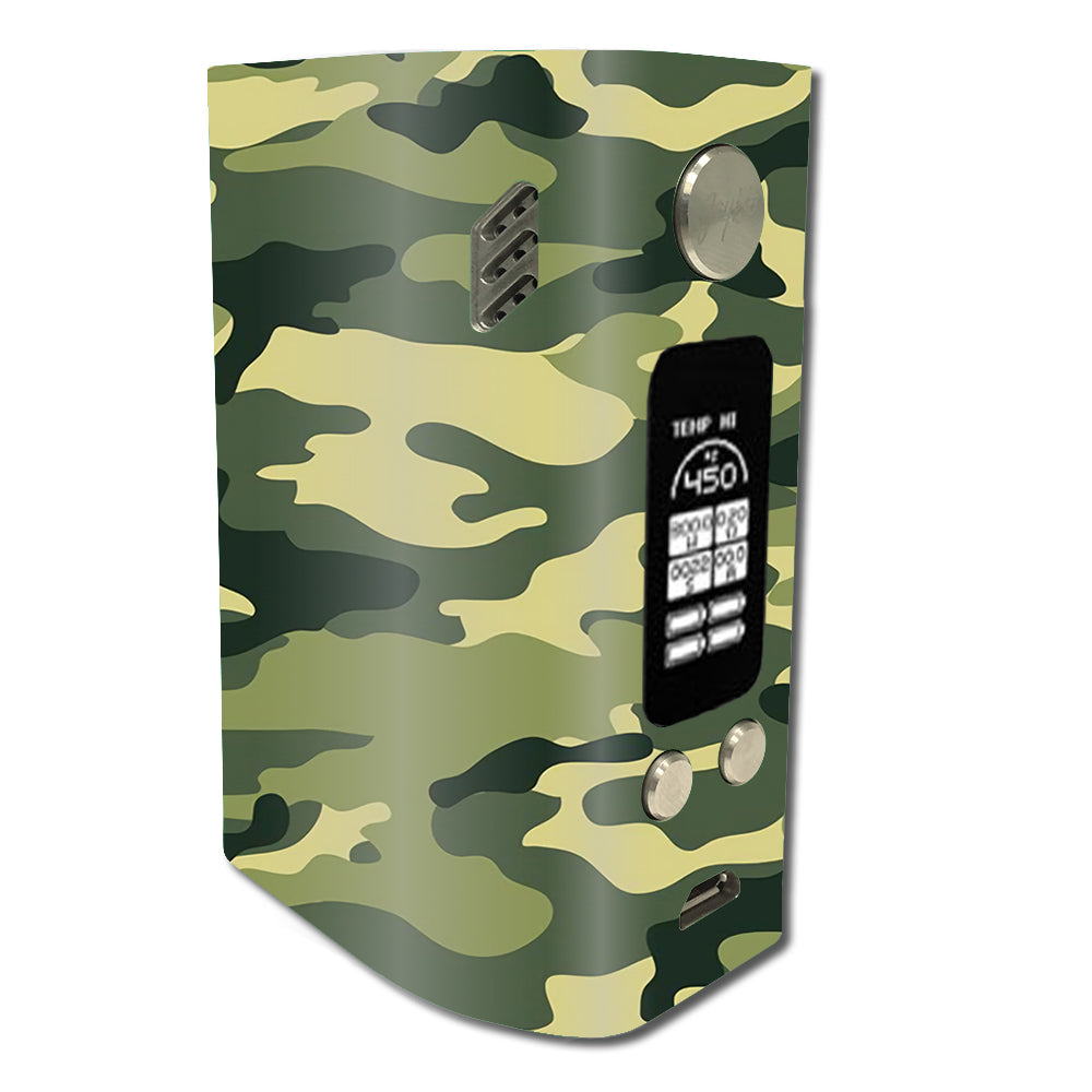 Skin Decal for Wismec Reuleaux RX300 / Green Camo original Camouflage   itsaskin.com