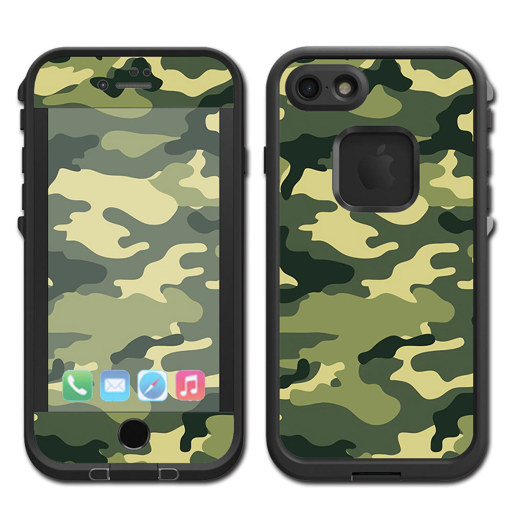  Green Camo Original Camouflage Lifeproof Fre iPhone 7 or iPhone 8 Skin