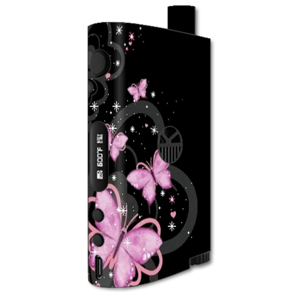 Skin Decal for Kangertech NeBox Vape Mod / Pink Majestic Butterflies Hearts   itsaskin.com