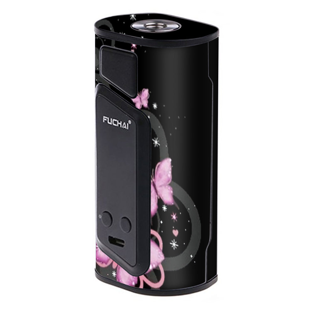 Skin Decal for Sigelei Fuchai Duo-3 175W TC Vape / Pink Majestic  Butterflies Hearts – itsaskin.com