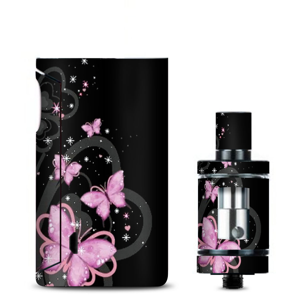  Pink Majestic Butterflies Hearts Vaporesso Drizzle Fit Skin