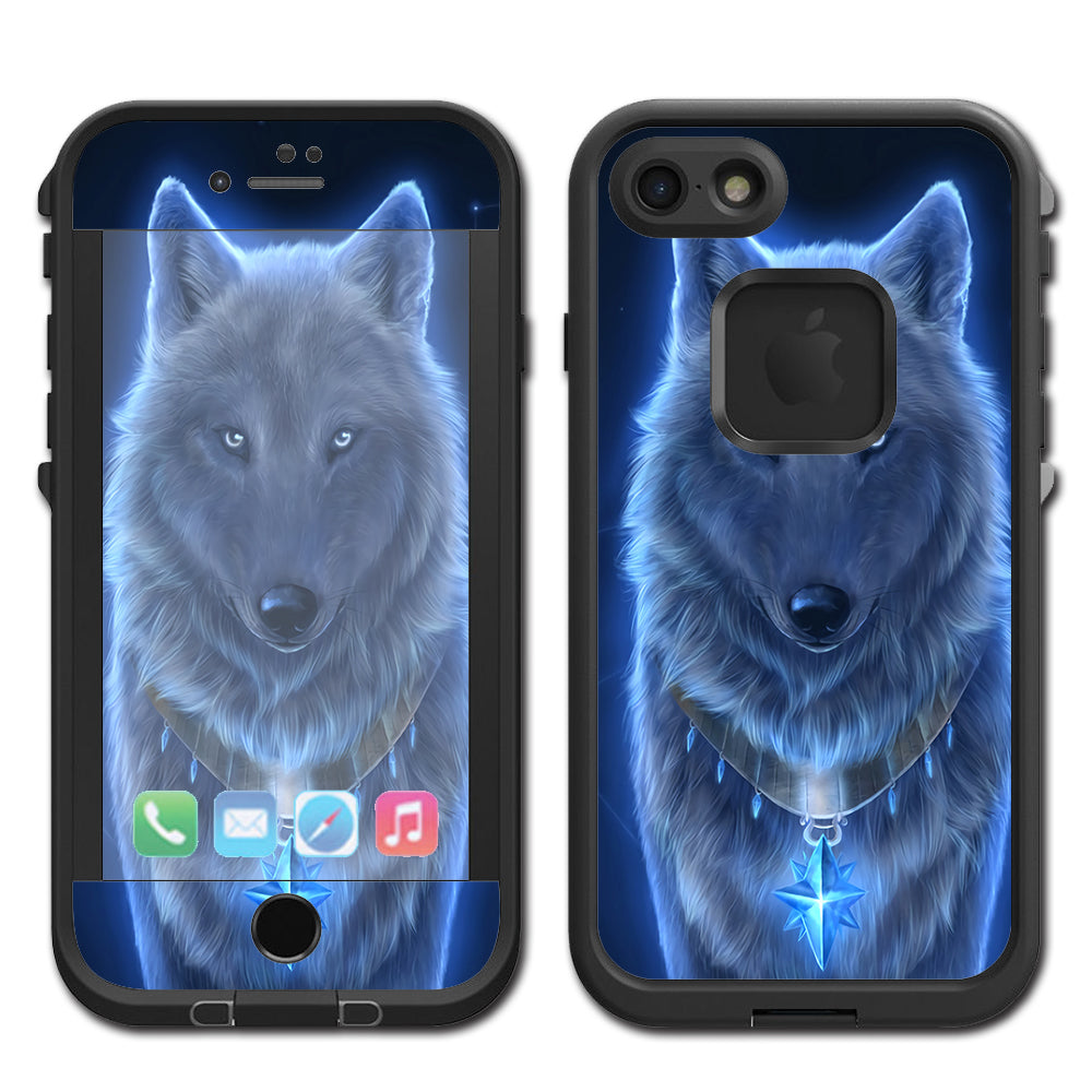  Glowing Celestial Wolf Lifeproof Fre iPhone 7 or iPhone 8 Skin