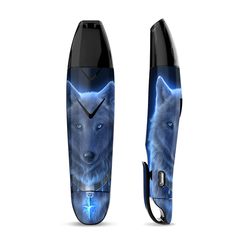 Skin Decal for Suorin Vagon  Vape / Glowing Celestial Wolf