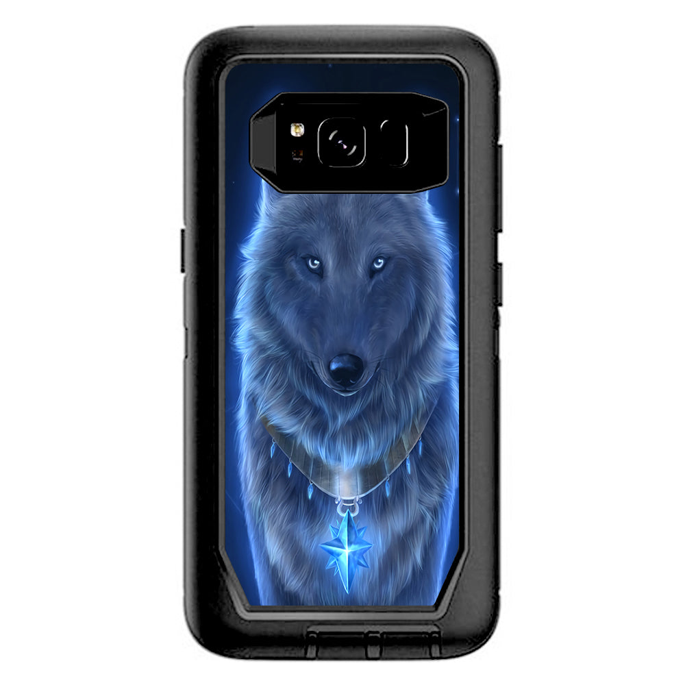  Glowing Celestial Wolf Otterbox Defender Samsung Galaxy S8 Skin