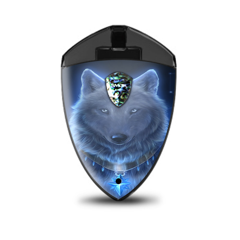  Glowing Celestial Wolf Smok Rolo Badge Skin
