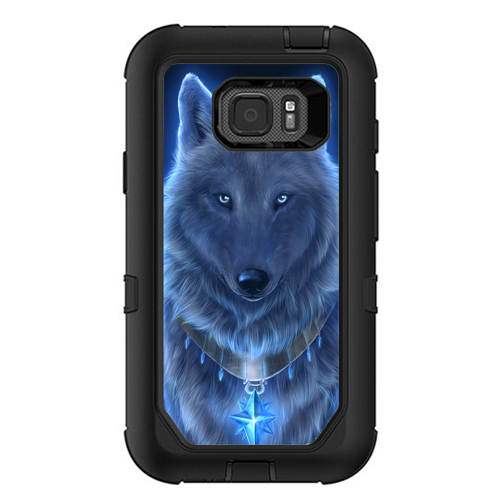  Glowing Celestial Wolf Otterbox Defender Samsung Galaxy S7 Active Skin