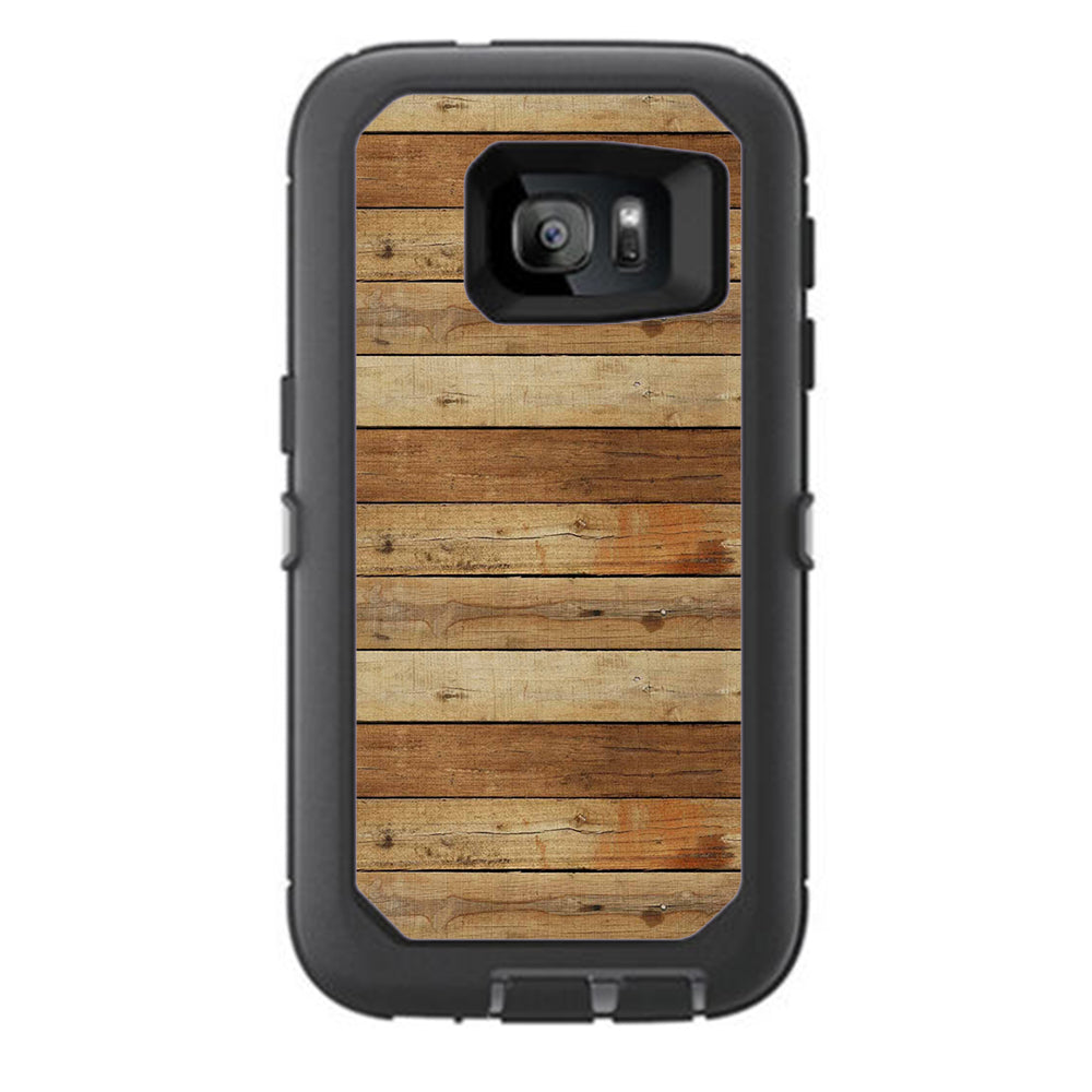  Wood Panels Plank Otterbox Defender Samsung Galaxy S7 Skin
