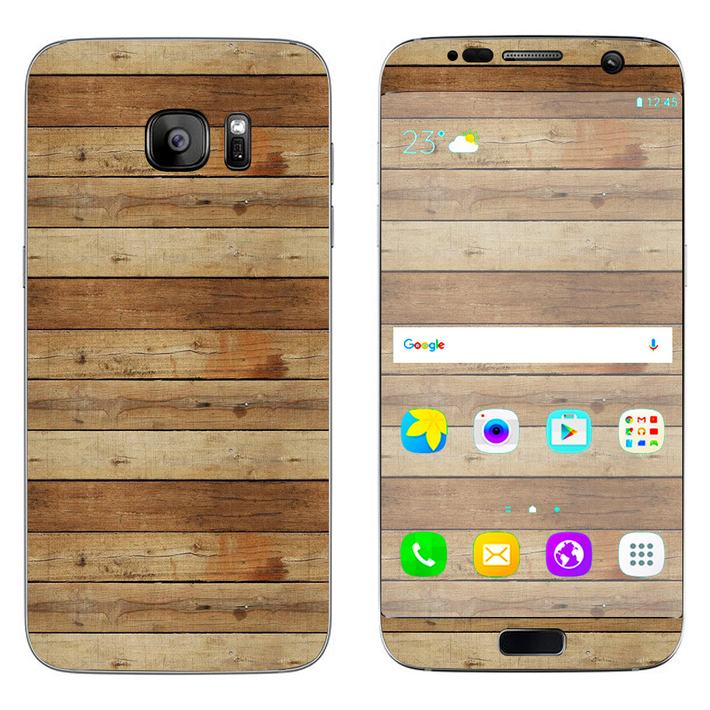  Wood Panels Plank Samsung Galaxy S7 Edge Skin