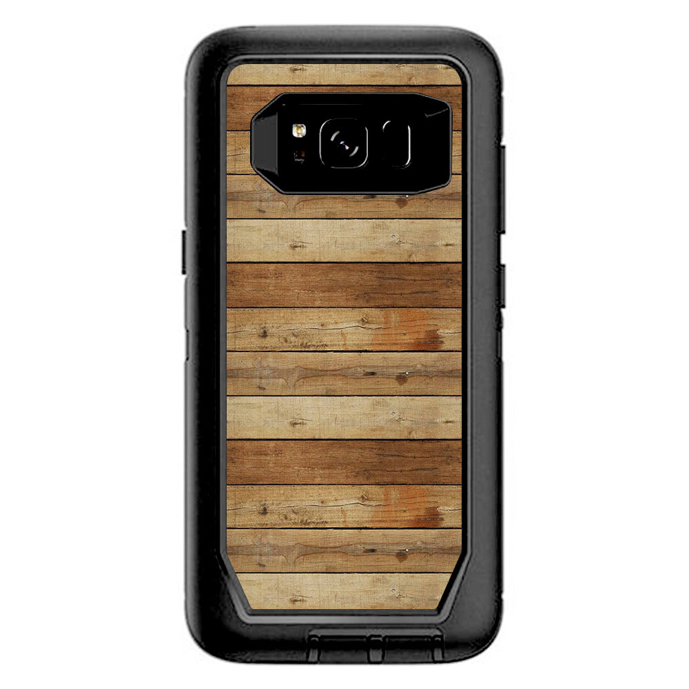  Wood Panels Plank Otterbox Defender Samsung Galaxy S8 Skin