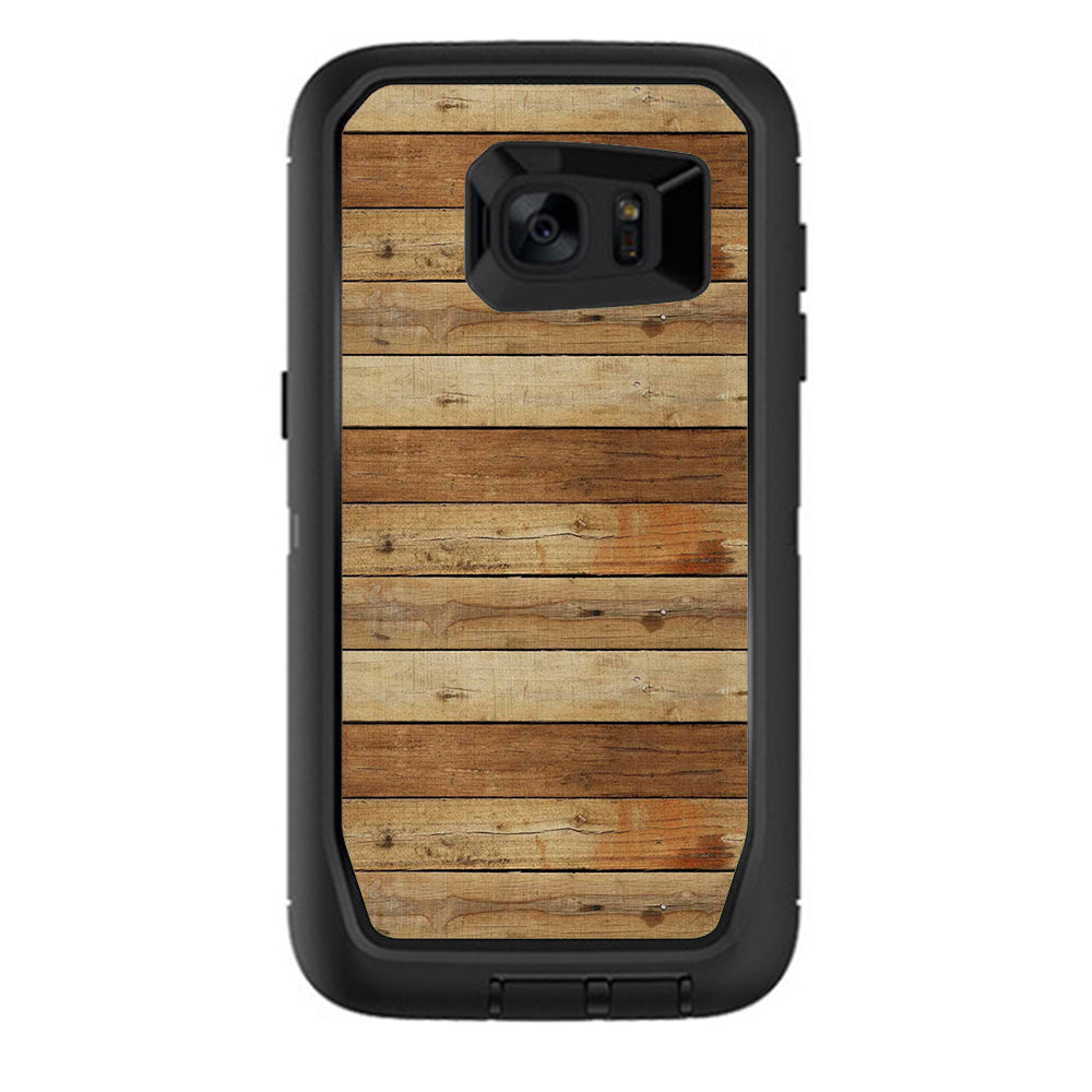  Wood Panels Plank Otterbox Defender Samsung Galaxy S7 Edge Skin