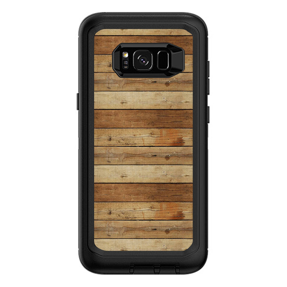  Wood Panels Plank Otterbox Defender Samsung Galaxy S8 Plus Skin