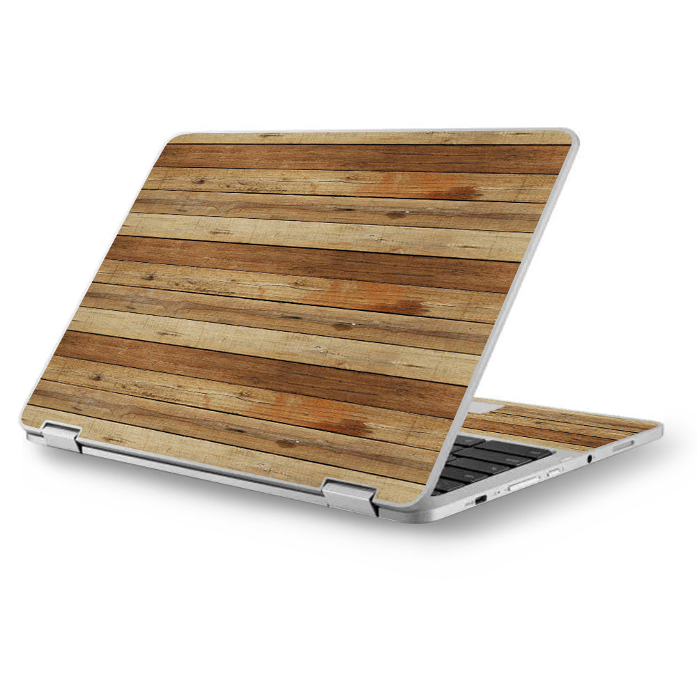  Wood Panels Plank Asus Chromebook Flip 12.5" Skin