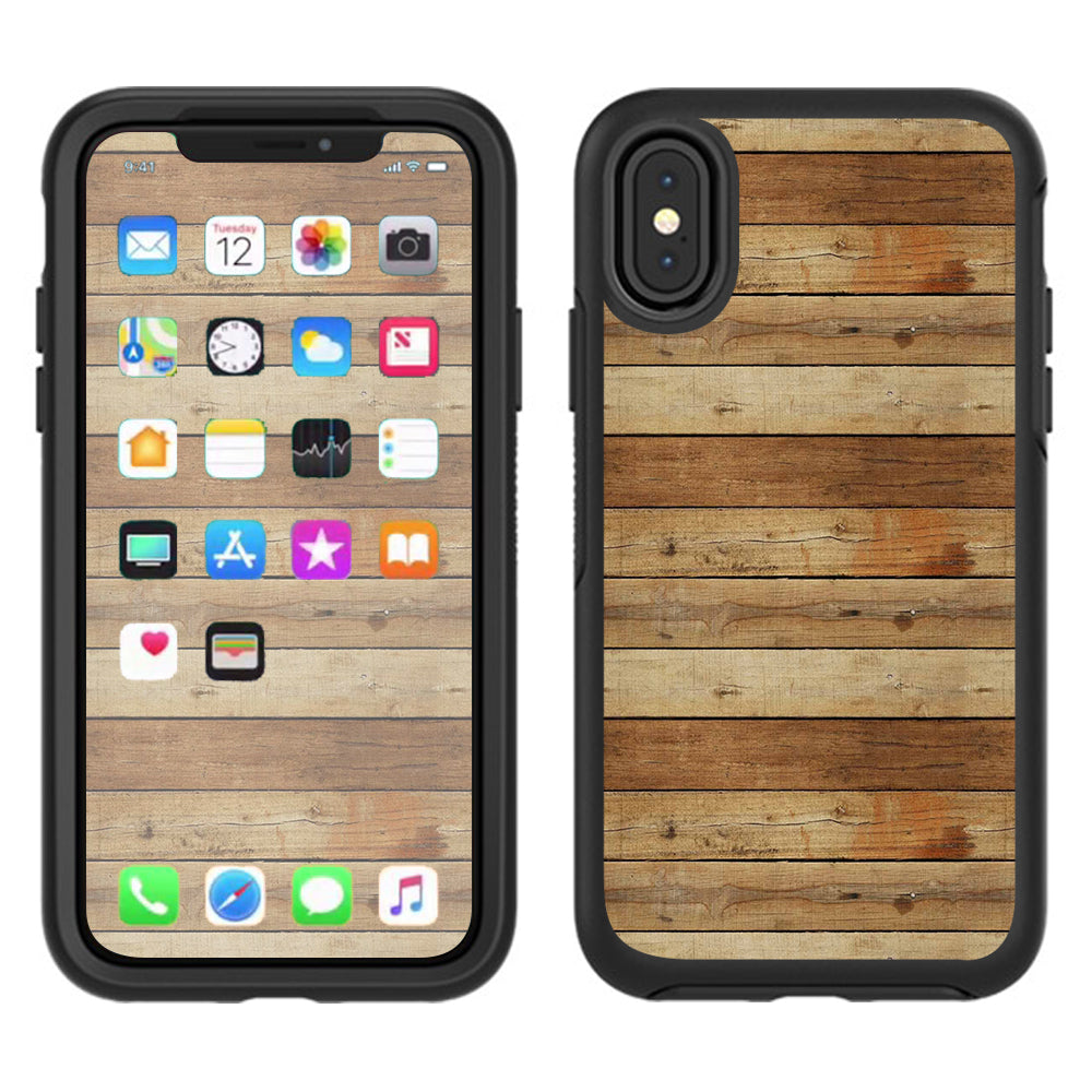  Wood Panels Plank Otterbox Defender Apple iPhone X Skin