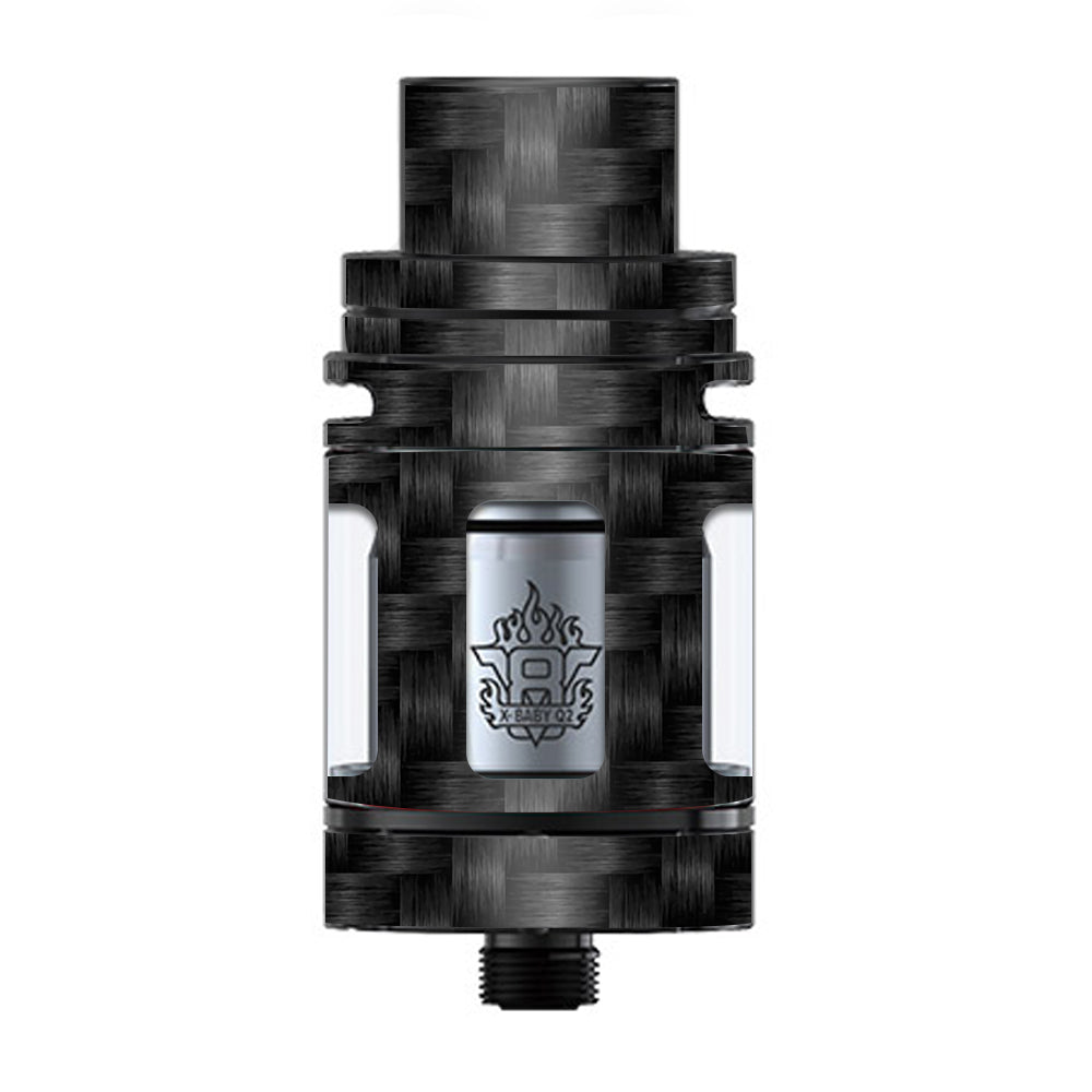  Black Grey Carbon Fiber Weave TFV8 X-baby Tank Smok Skin