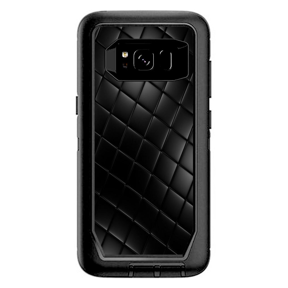  Black Leather Chesterfield Otterbox Defender Samsung Galaxy S8 Skin