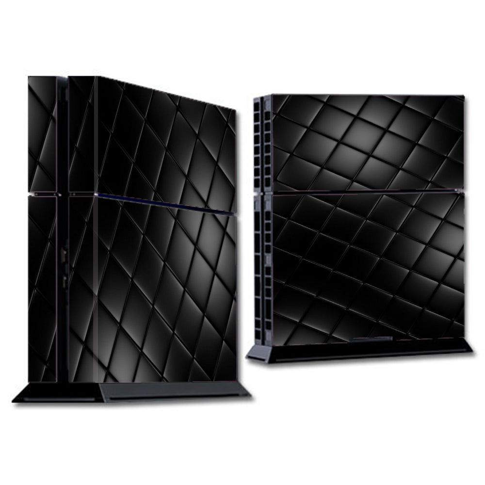  Black Leather Chesterfield Sony Playstation PS4 Skin