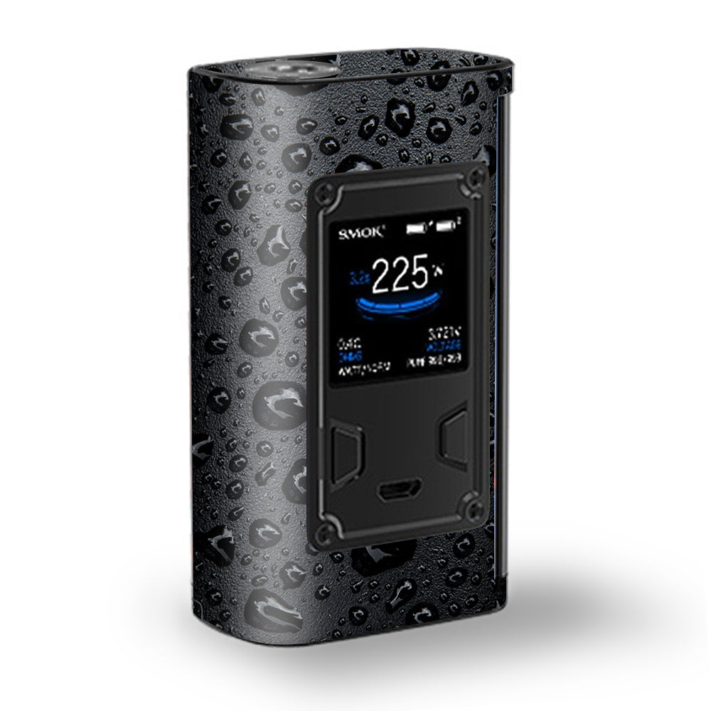  Rain Drops On Black Metal Majesty Smok Skin