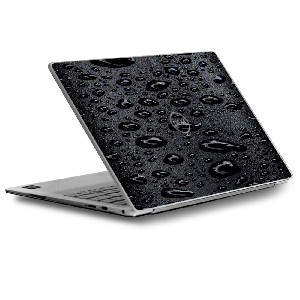  Rain Drops On Black Metal Dell XPS 13 9370 9360 9350 Skin