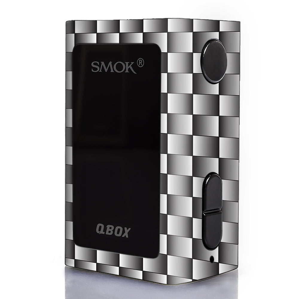  White Grey Carbon Fiber Look Smok Q-Box Skin
