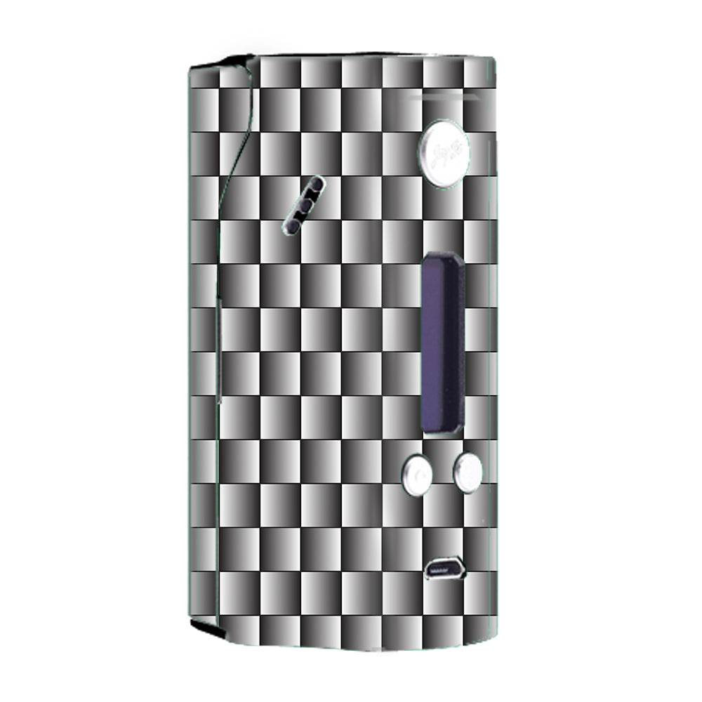  White Grey Carbon Fiber Look Wismec Reuleaux RX200  Skin