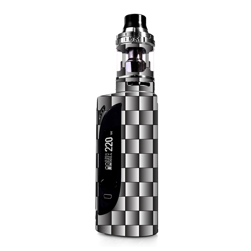 White Grey Carbon Fiber Look eLeaf IKONN 220 Skin