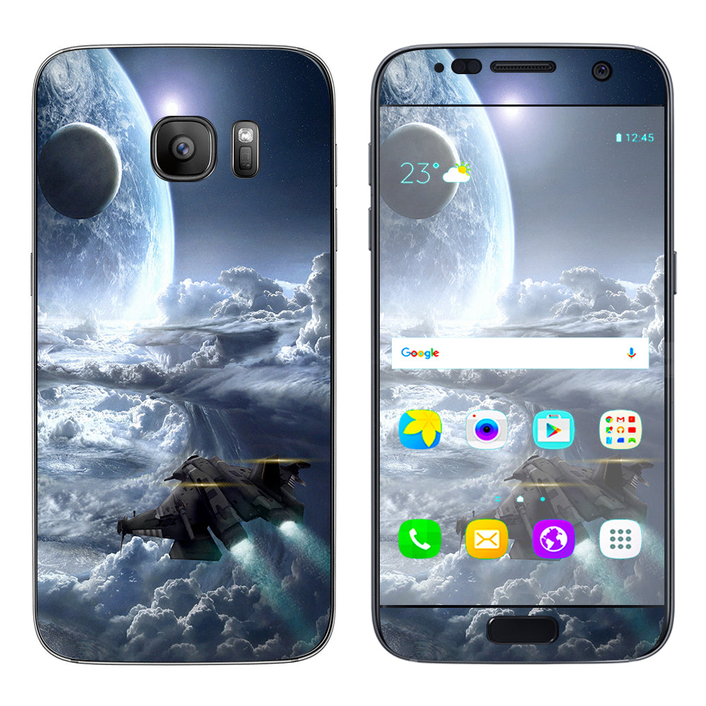  Galactic Spaceship Star Ship Samsung Galaxy S7 Skin