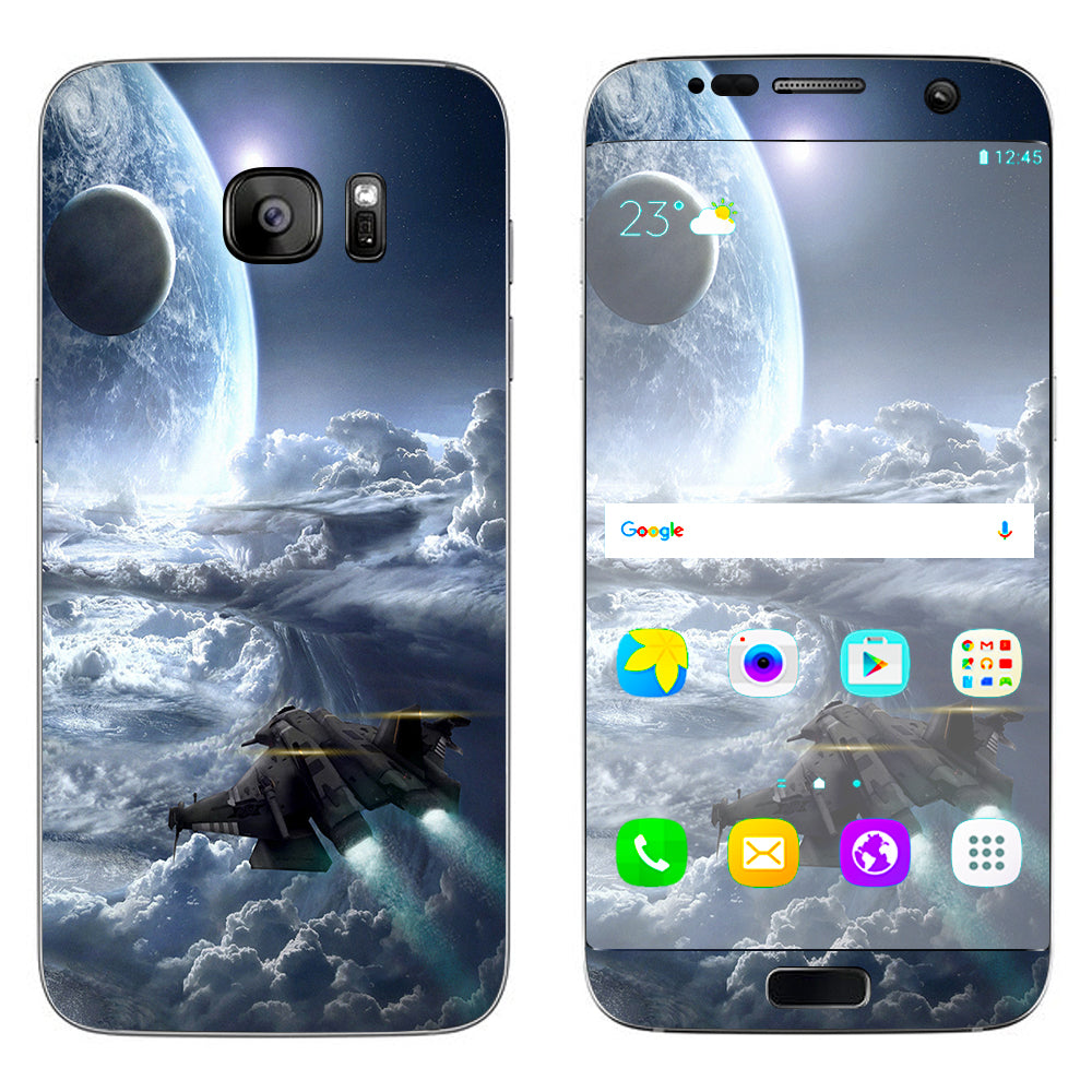  Galactic Spaceship Star Ship Samsung Galaxy S7 Edge Skin