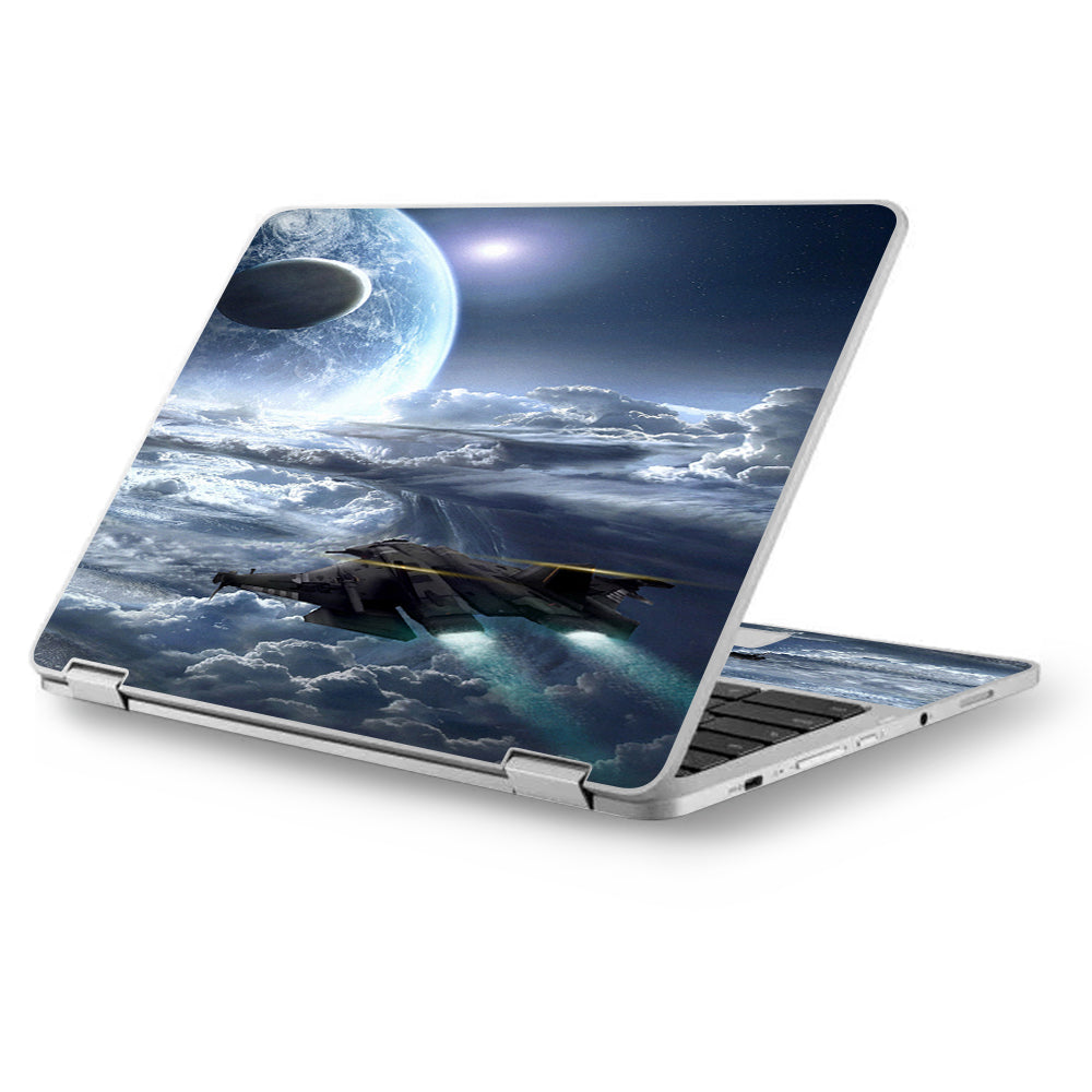  Galactic Spaceship Star Ship Asus Chromebook Flip 12.5" Skin