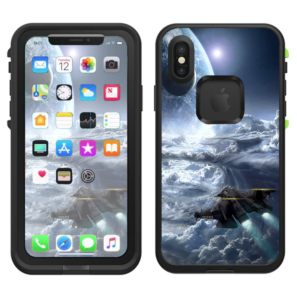  Galactic Spaceship Star Ship Lifeproof Fre Case iPhone X Skin