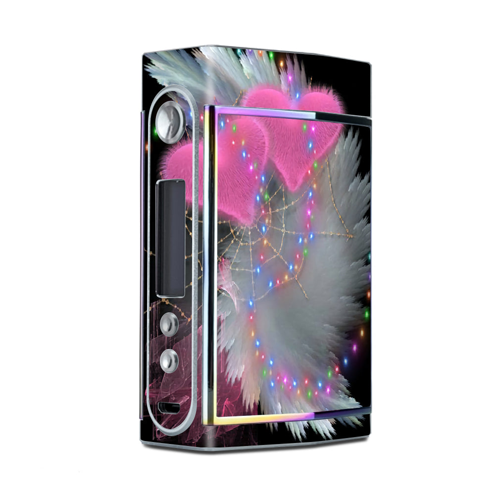  Mystic Pink Hearts Feathers Too VooPoo Skin