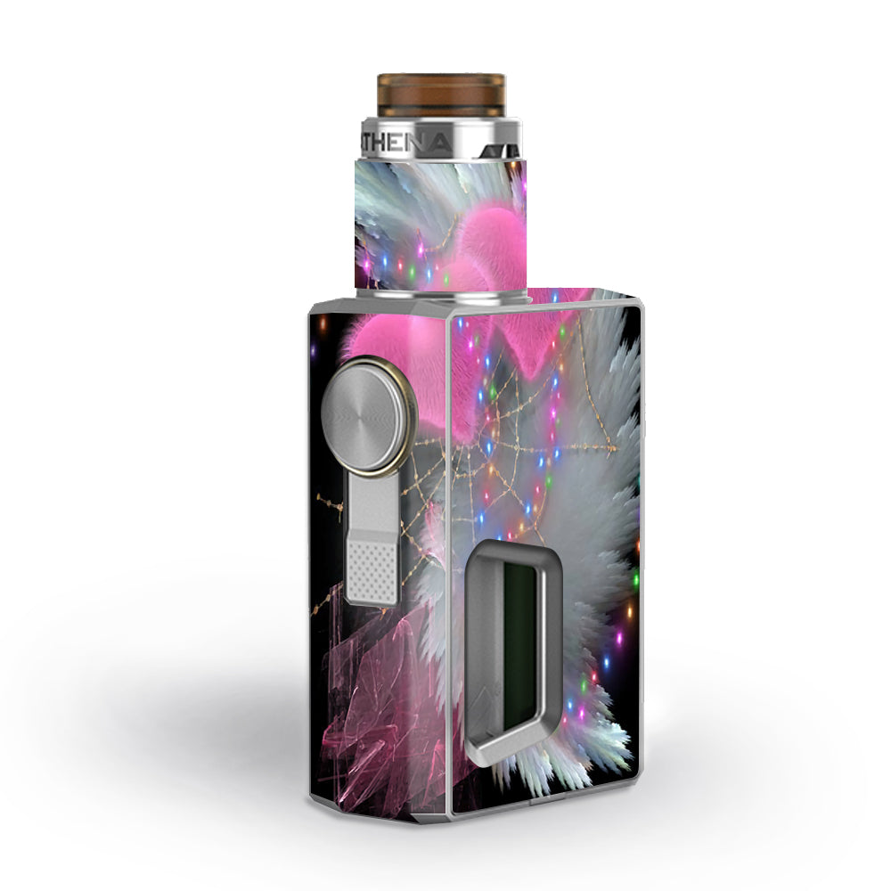  Mystic Pink Hearts Feathers Geekvape Athena Squonk Skin