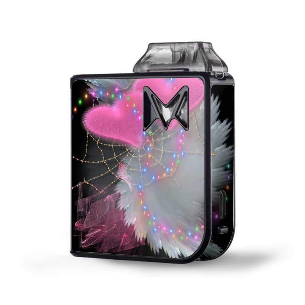  Mystic Pink Hearts Feathers Mipod Mi Pod Skin