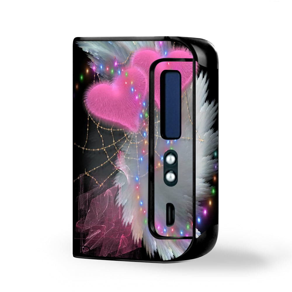  Mystic Pink Hearts Feathers Smok Osub King Skin