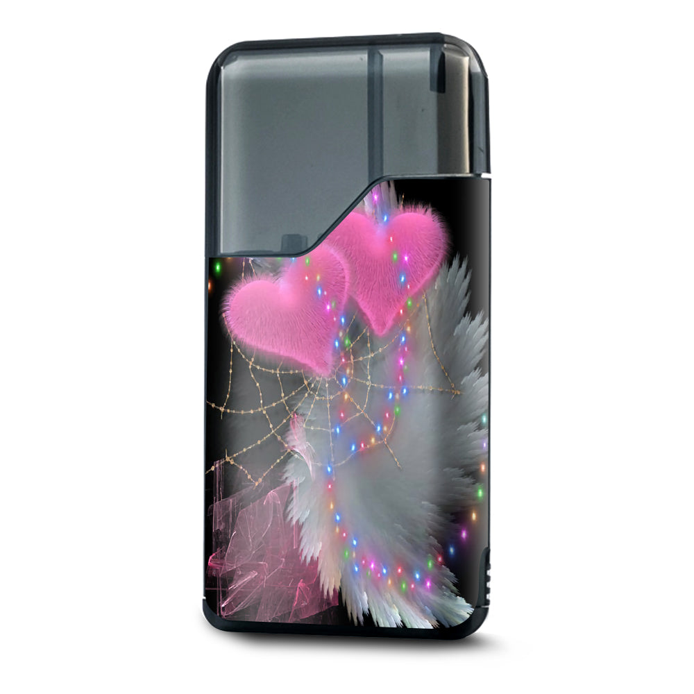  Mystic Pink Hearts Feathers Suorin Air Skin
