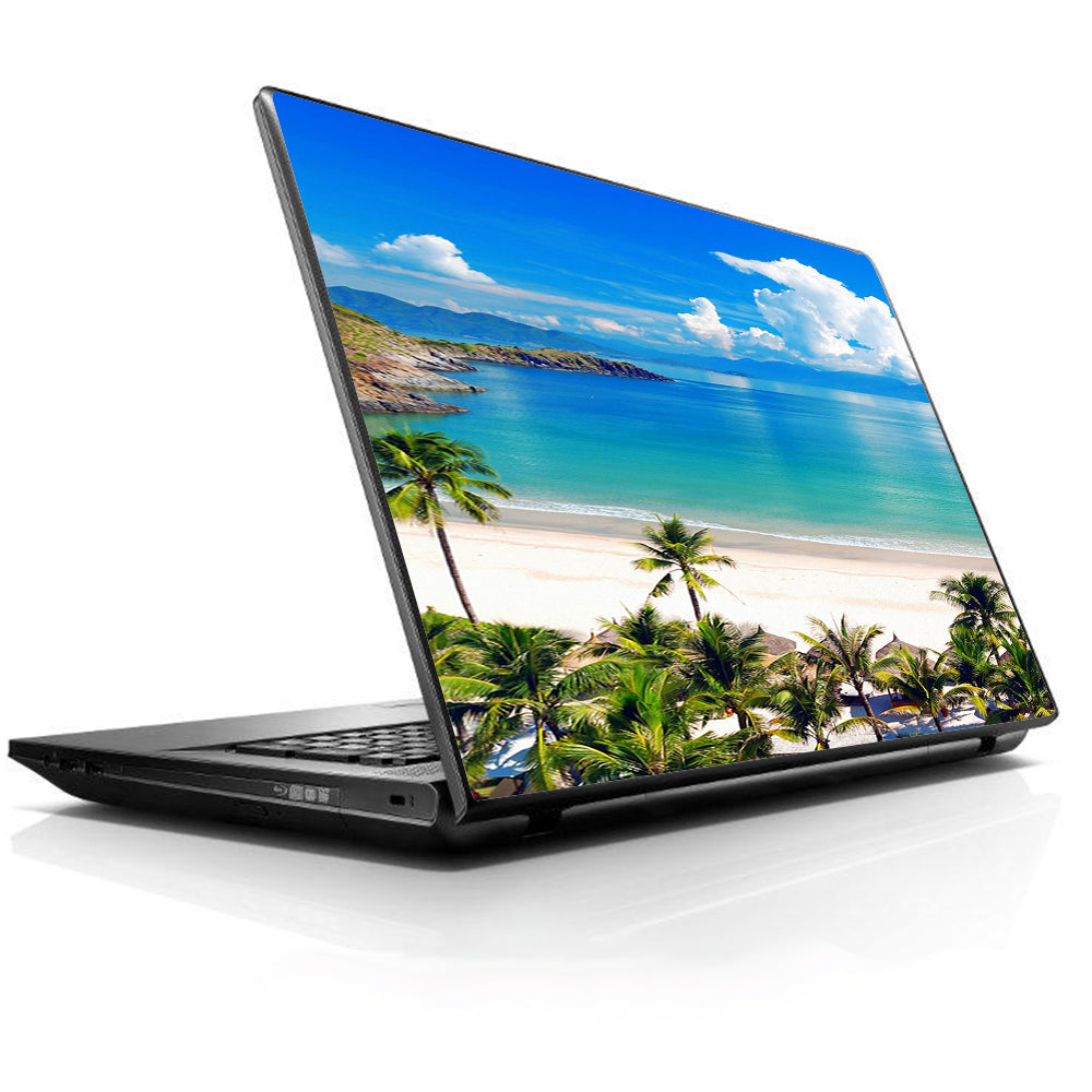  Tropical Paradise Palm Trees Universal 13 to 16 inch wide laptop Skin